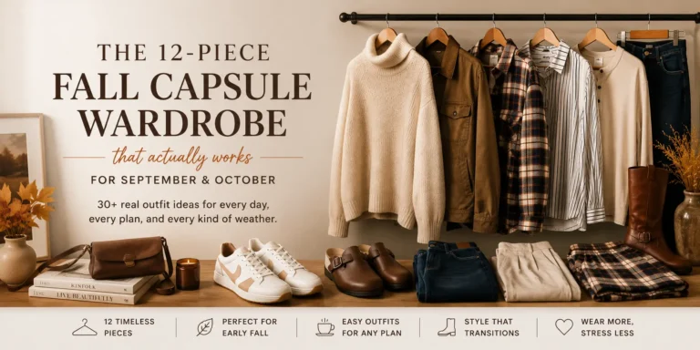 The 12-Piece Fall Capsule Wardrobe That Actually Works for September and October