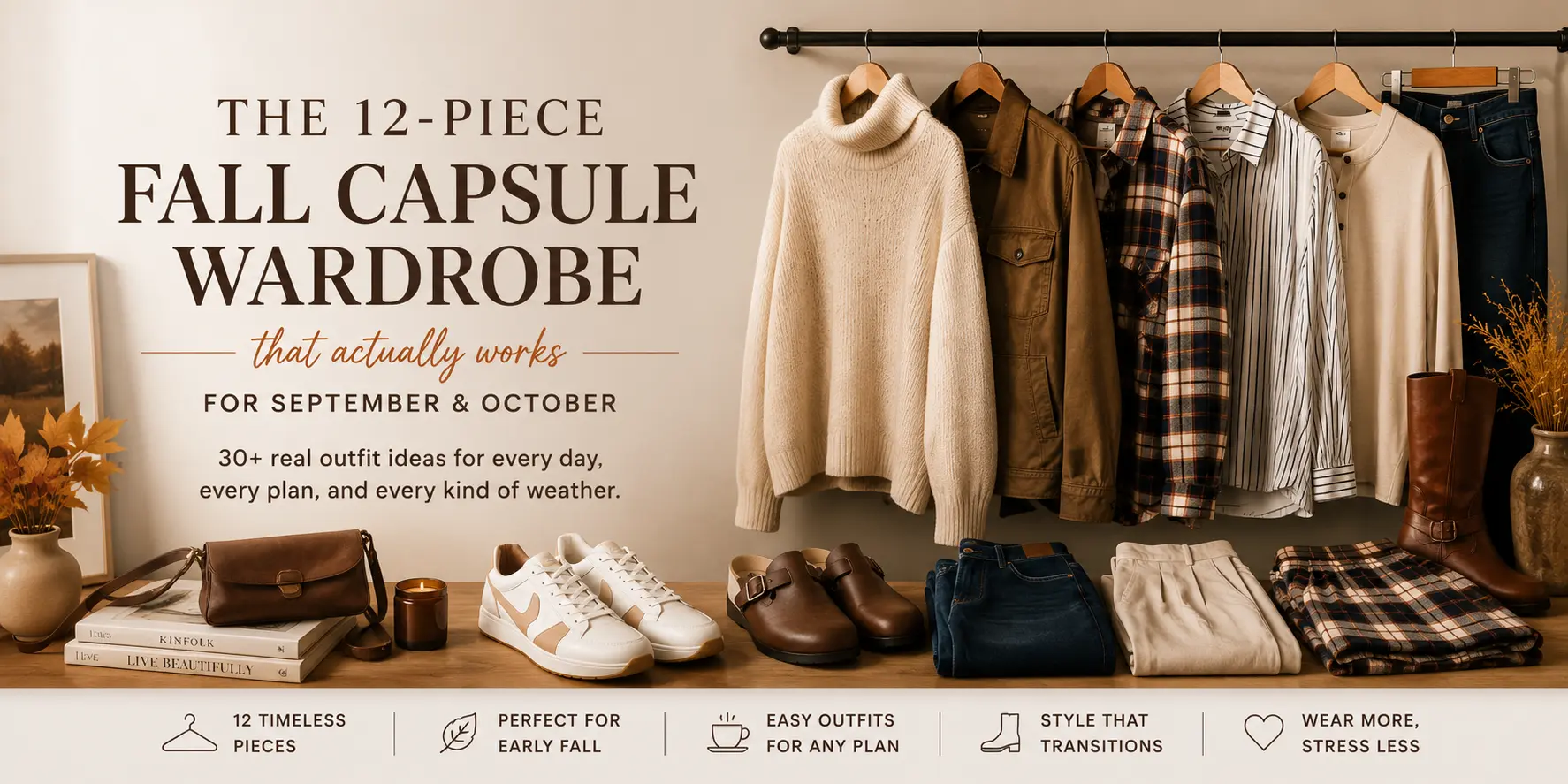 The 12-Piece Fall Capsule Wardrobe That Actually Works for September and October