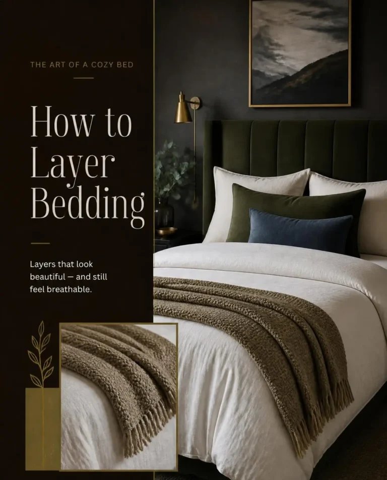 How to Layer Bedding for Cooler Nights Without Getting Too Hot